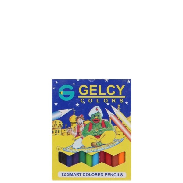 علبة الوان خشب جيلسى 12 لون قصير - Gelcy